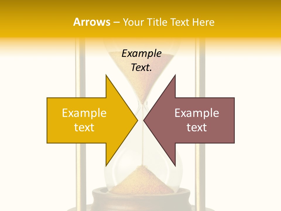 Goes Hour Gold PowerPoint Template