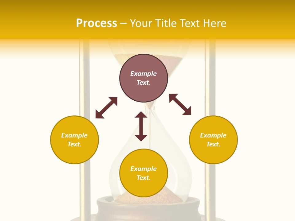 Goes Hour Gold PowerPoint Template