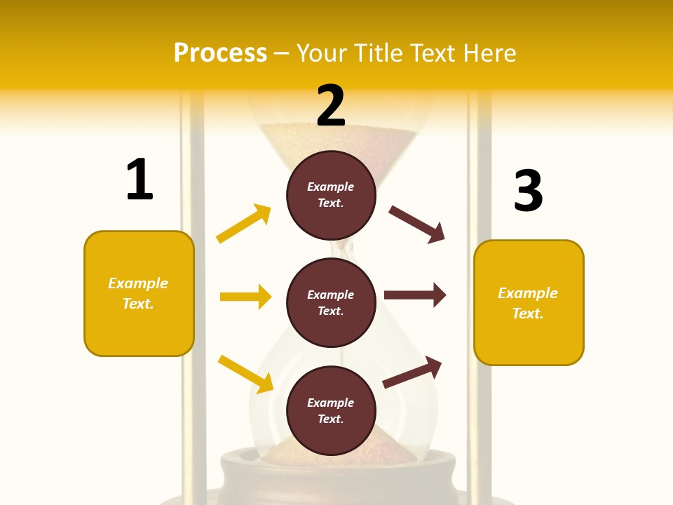 Goes Hour Gold PowerPoint Template