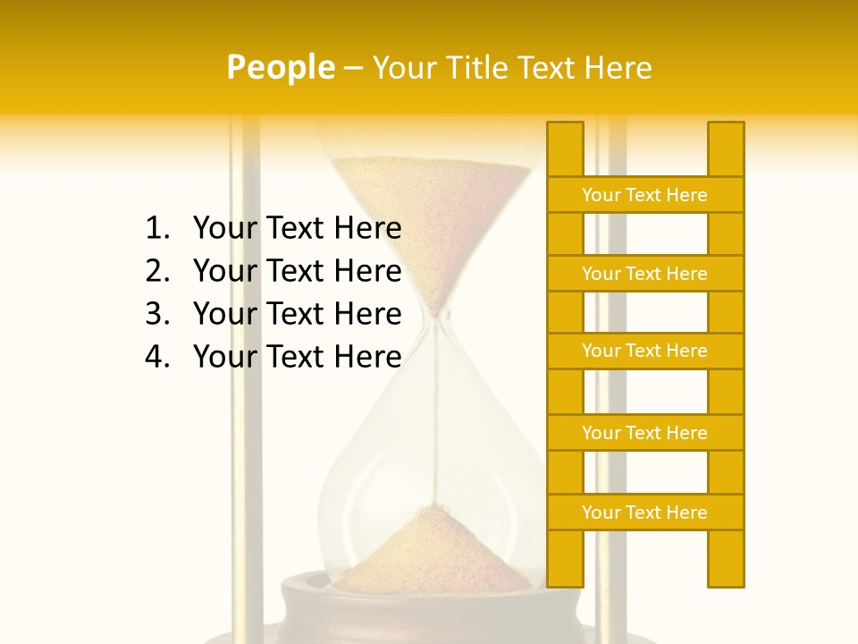 Goes Hour Gold PowerPoint Template