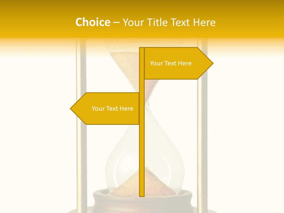 Goes Hour Gold PowerPoint Template