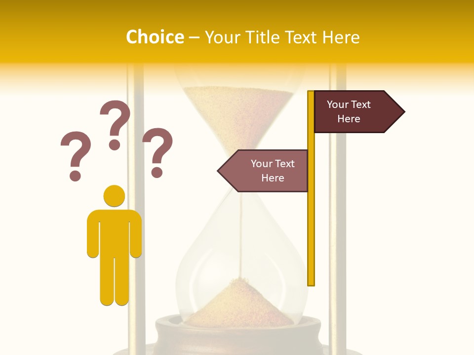Goes Hour Gold PowerPoint Template