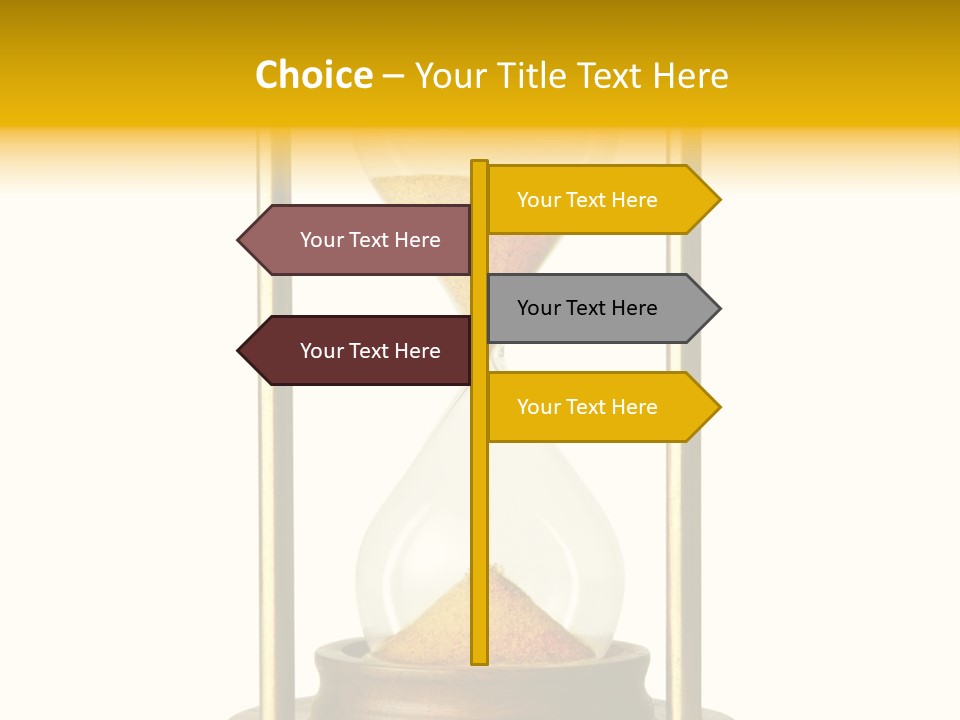 Goes Hour Gold PowerPoint Template
