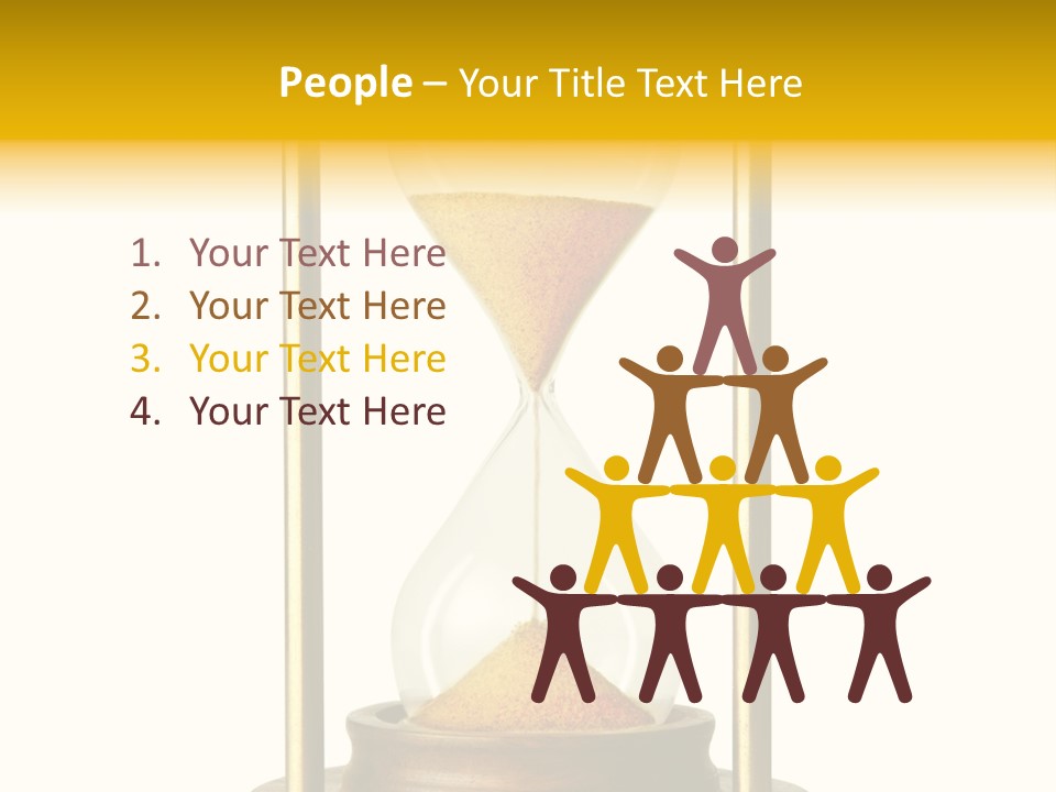 Goes Hour Gold PowerPoint Template
