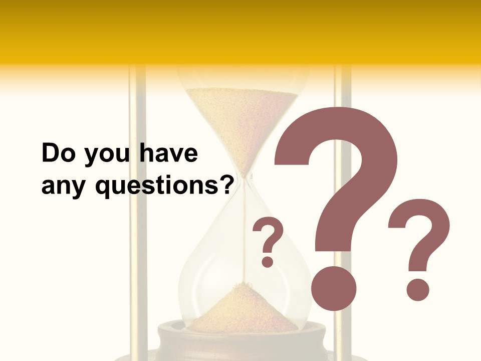 Goes Hour Gold PowerPoint Template