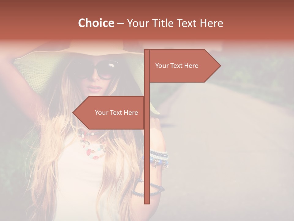 Car Bag Direction PowerPoint Template