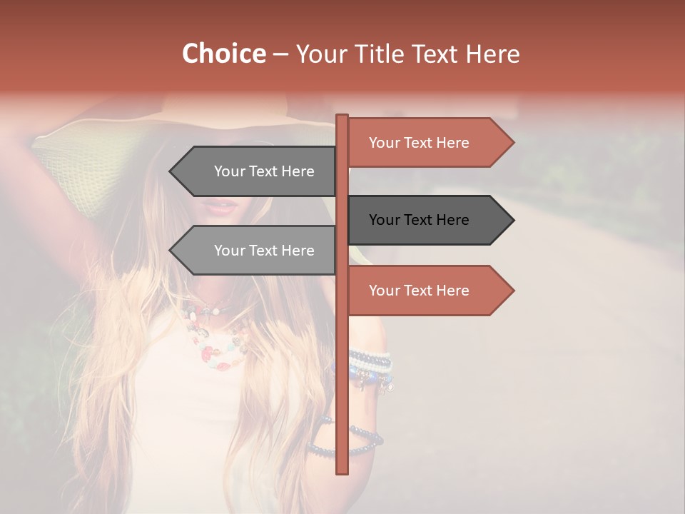 Car Bag Direction PowerPoint Template