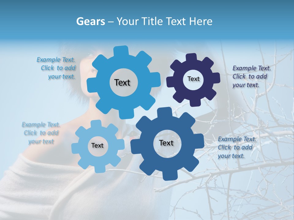 Skin Romantic Face PowerPoint Template