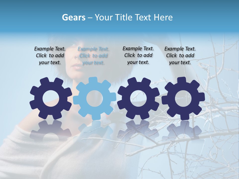 Skin Romantic Face PowerPoint Template