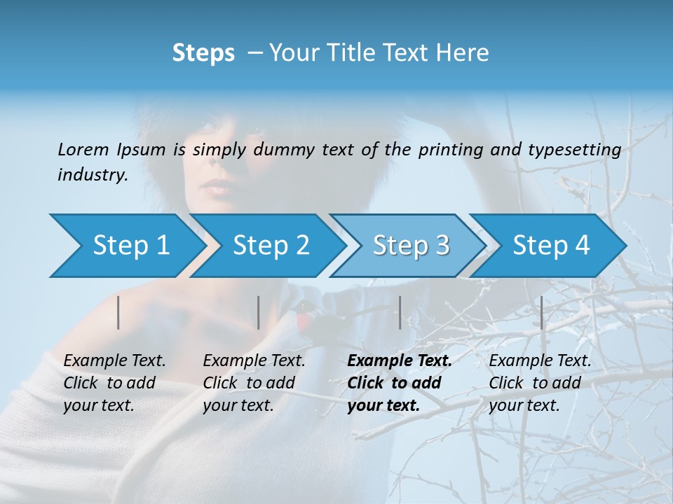 Skin Romantic Face PowerPoint Template