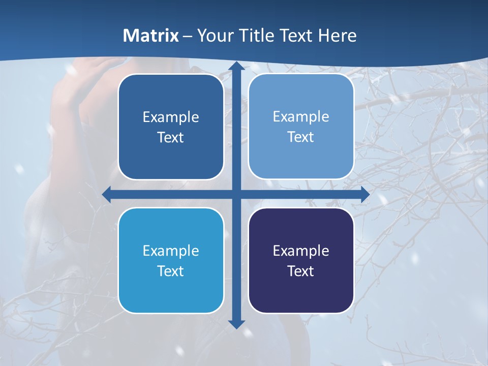 Christmas Snow Snowstorm PowerPoint Template