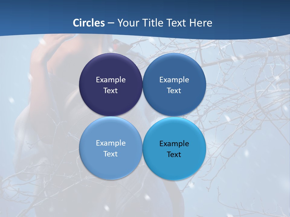 Christmas Snow Snowstorm PowerPoint Template