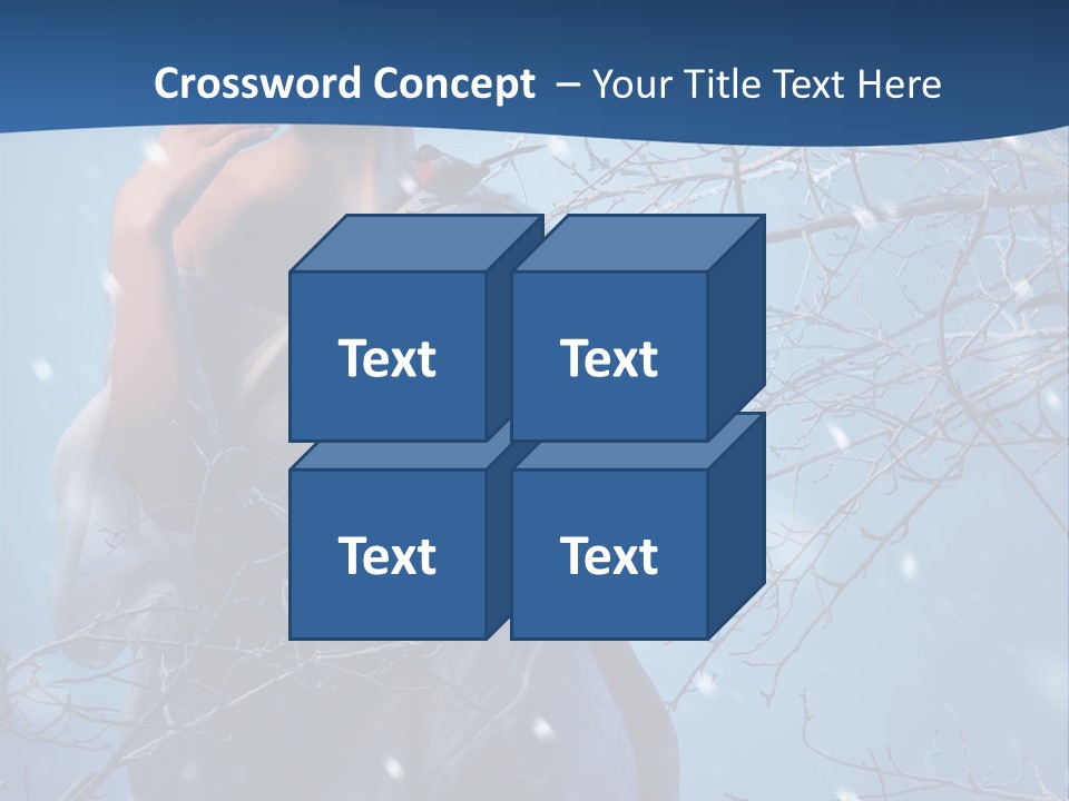 Christmas Snow Snowstorm PowerPoint Template