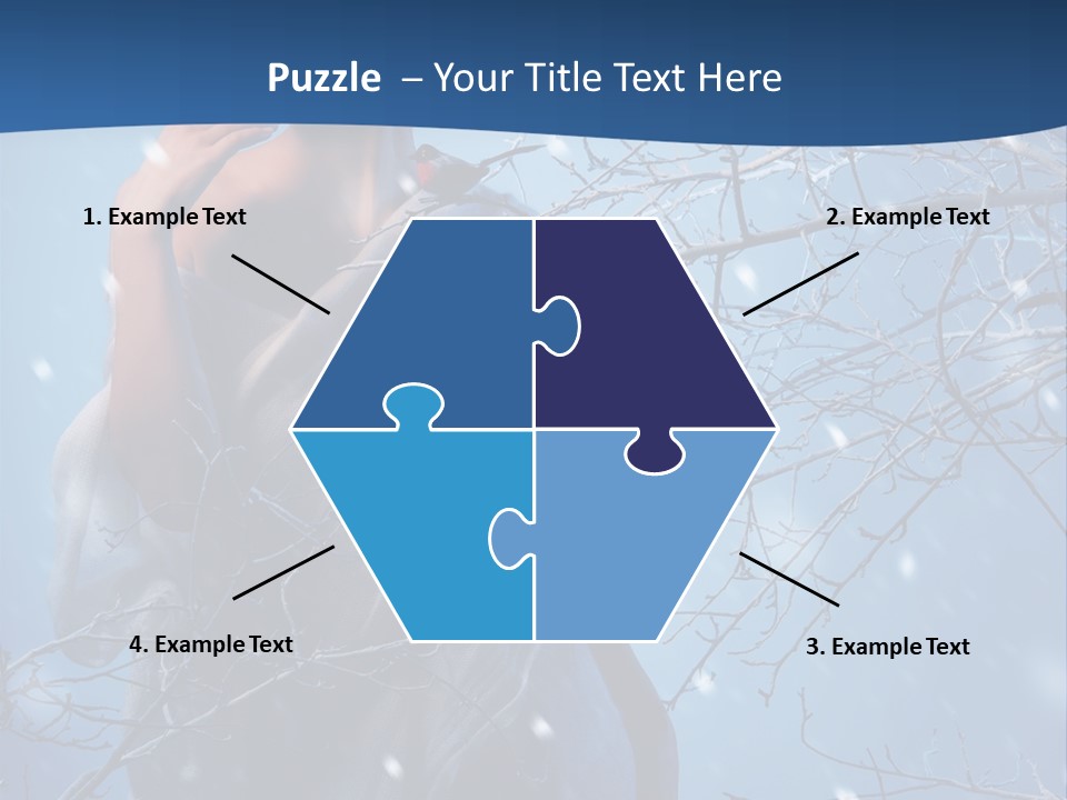Christmas Snow Snowstorm PowerPoint Template