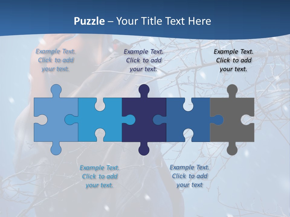 Christmas Snow Snowstorm PowerPoint Template