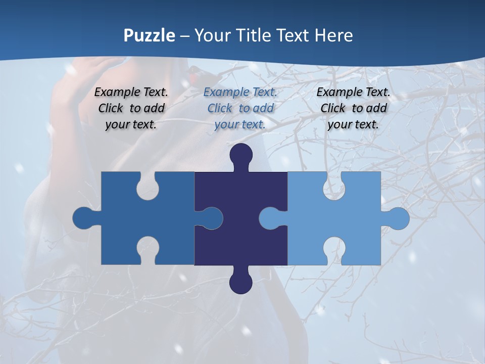 Christmas Snow Snowstorm PowerPoint Template