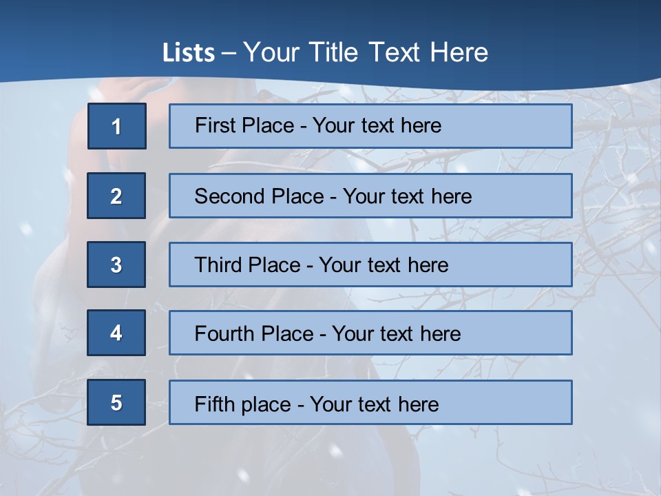 Christmas Snow Snowstorm PowerPoint Template