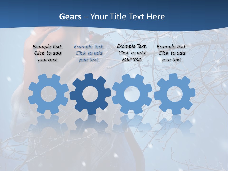 Christmas Snow Snowstorm PowerPoint Template