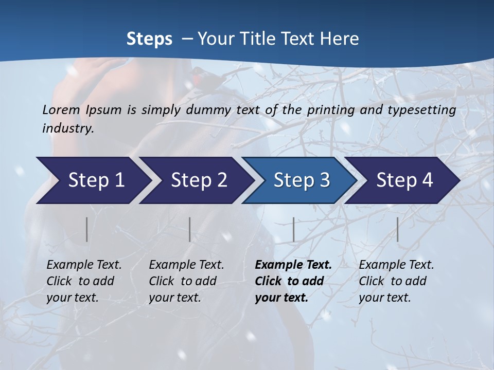 Christmas Snow Snowstorm PowerPoint Template