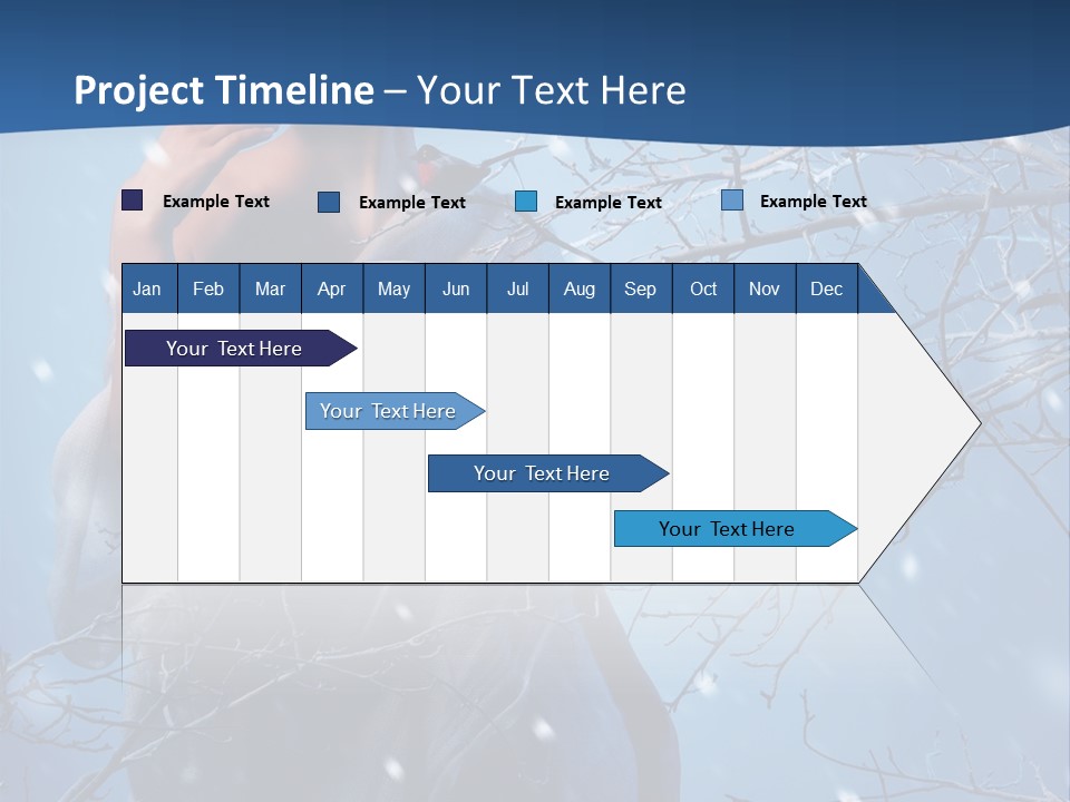 Christmas Snow Snowstorm PowerPoint Template