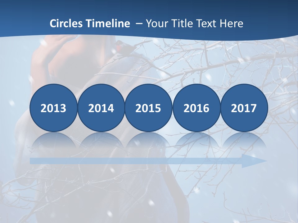 Christmas Snow Snowstorm PowerPoint Template