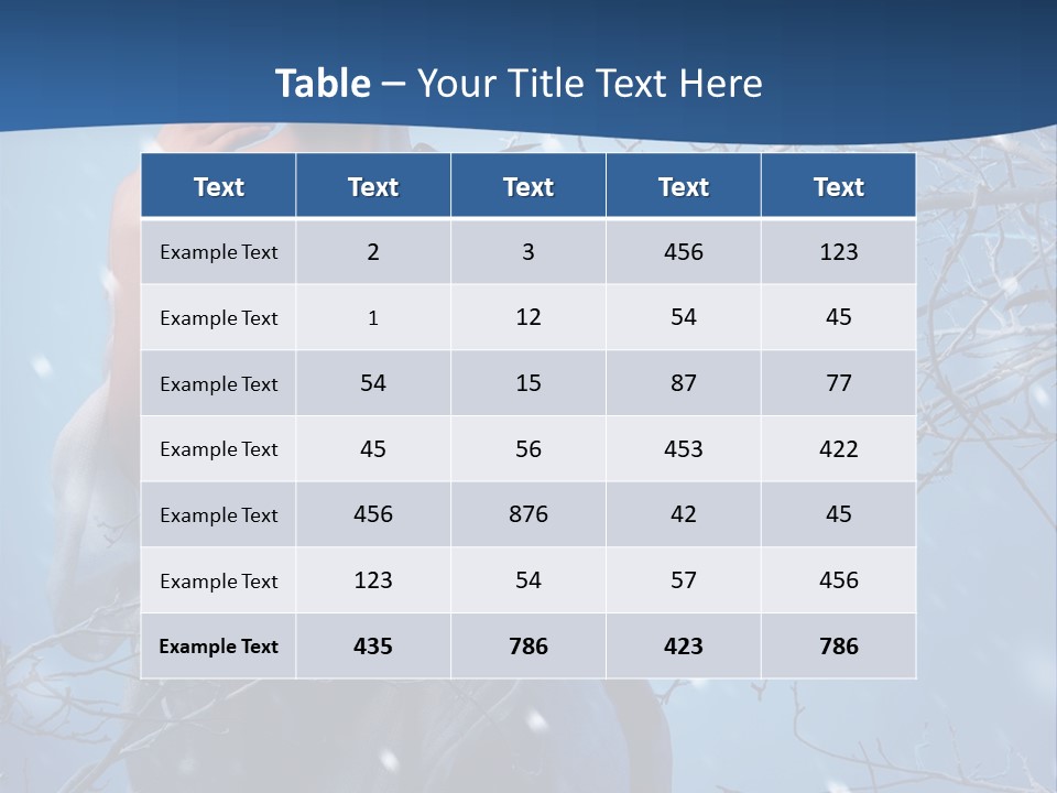 Christmas Snow Snowstorm PowerPoint Template