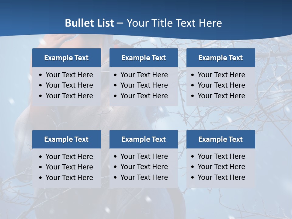 Christmas Snow Snowstorm PowerPoint Template