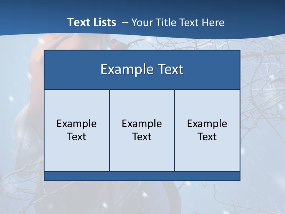 Christmas Snow Snowstorm PowerPoint Template