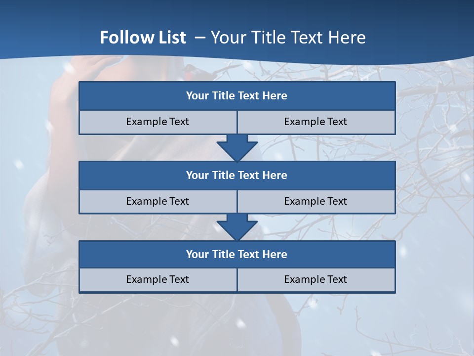 Christmas Snow Snowstorm PowerPoint Template