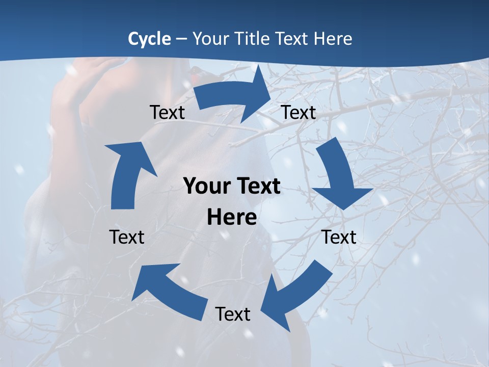 Christmas Snow Snowstorm PowerPoint Template