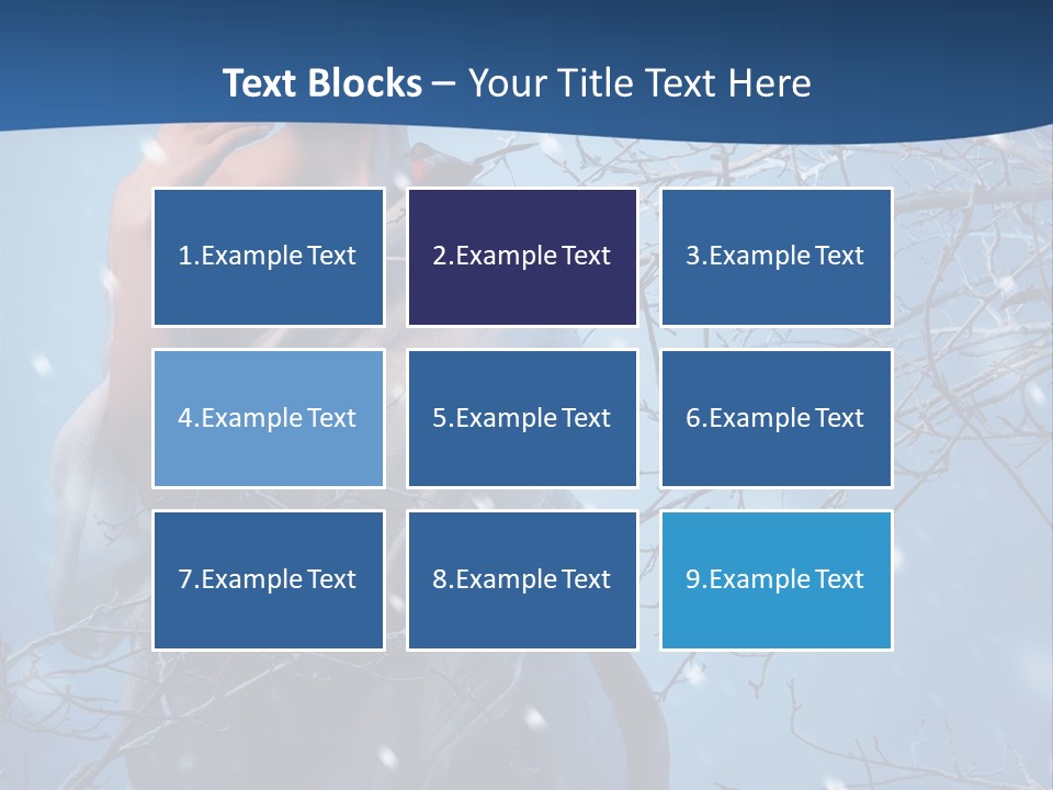 Christmas Snow Snowstorm PowerPoint Template