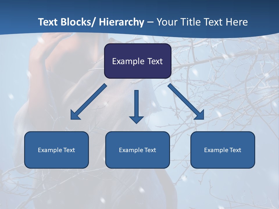 Christmas Snow Snowstorm PowerPoint Template