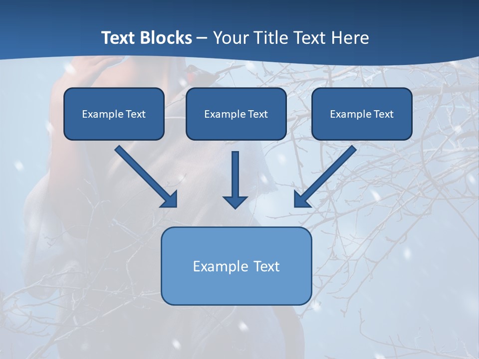 Christmas Snow Snowstorm PowerPoint Template