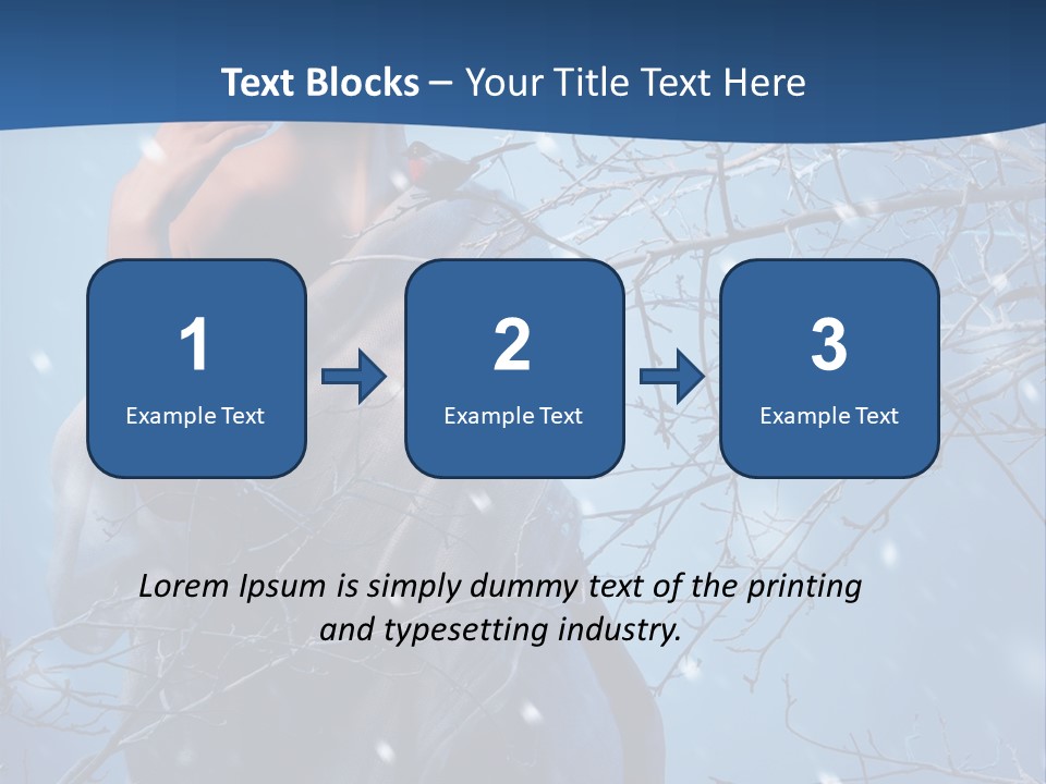 Christmas Snow Snowstorm PowerPoint Template