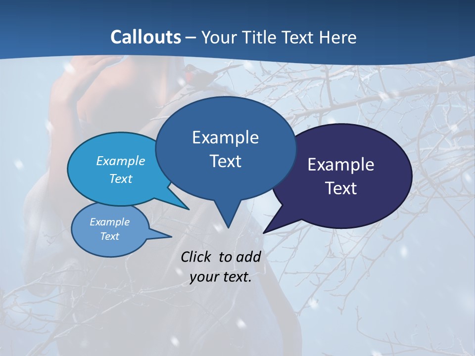 Christmas Snow Snowstorm PowerPoint Template