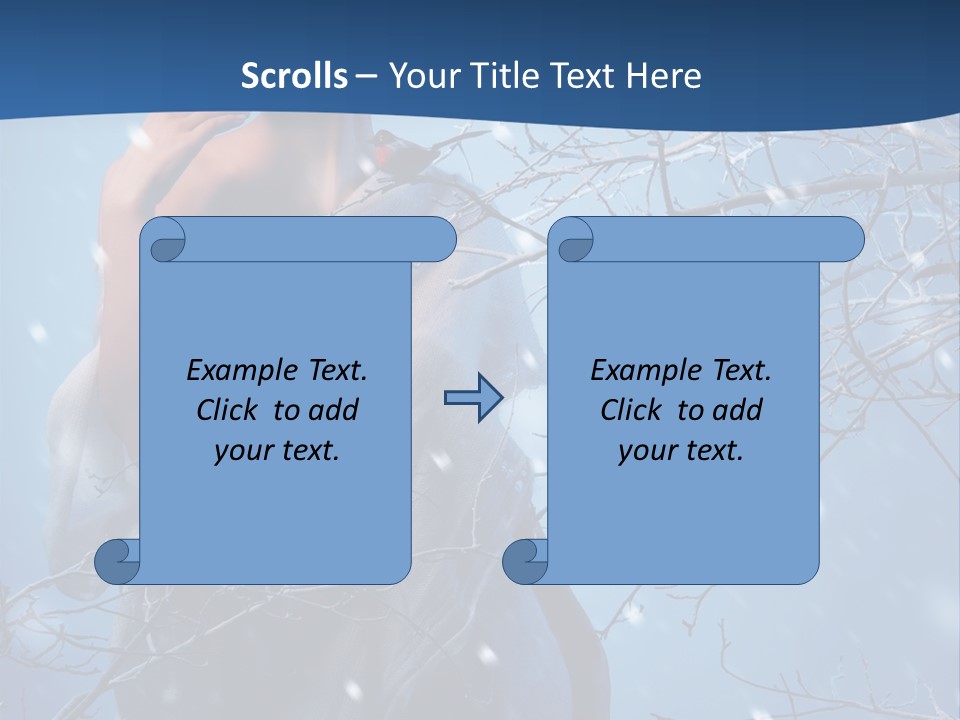 Christmas Snow Snowstorm PowerPoint Template