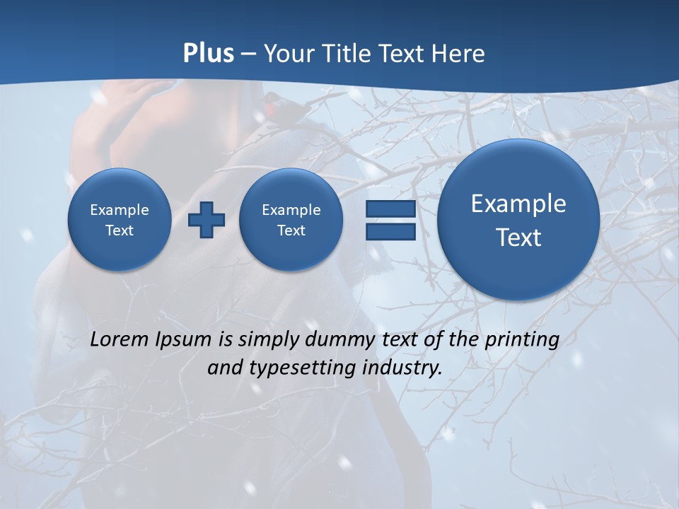Christmas Snow Snowstorm PowerPoint Template