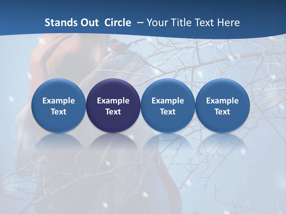 Christmas Snow Snowstorm PowerPoint Template