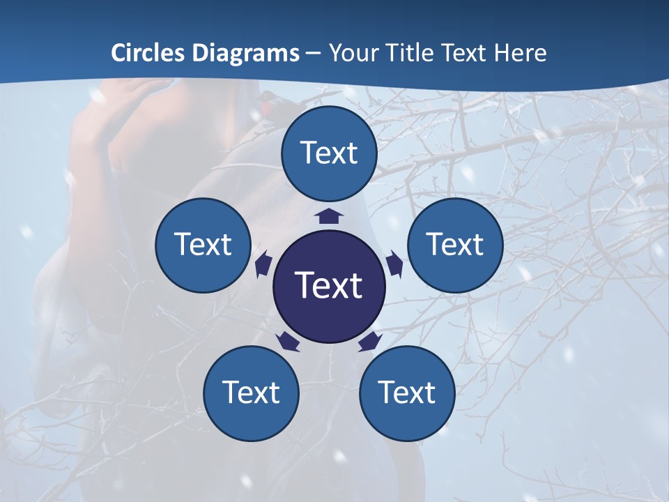 Christmas Snow Snowstorm PowerPoint Template