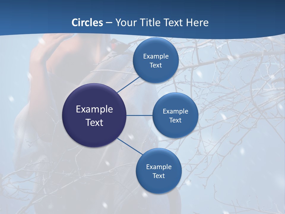 Christmas Snow Snowstorm PowerPoint Template