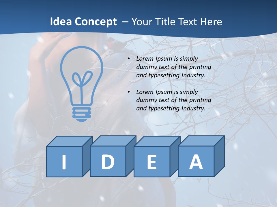 Christmas Snow Snowstorm PowerPoint Template