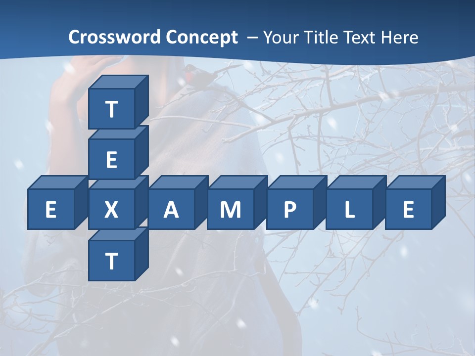 Christmas Snow Snowstorm PowerPoint Template