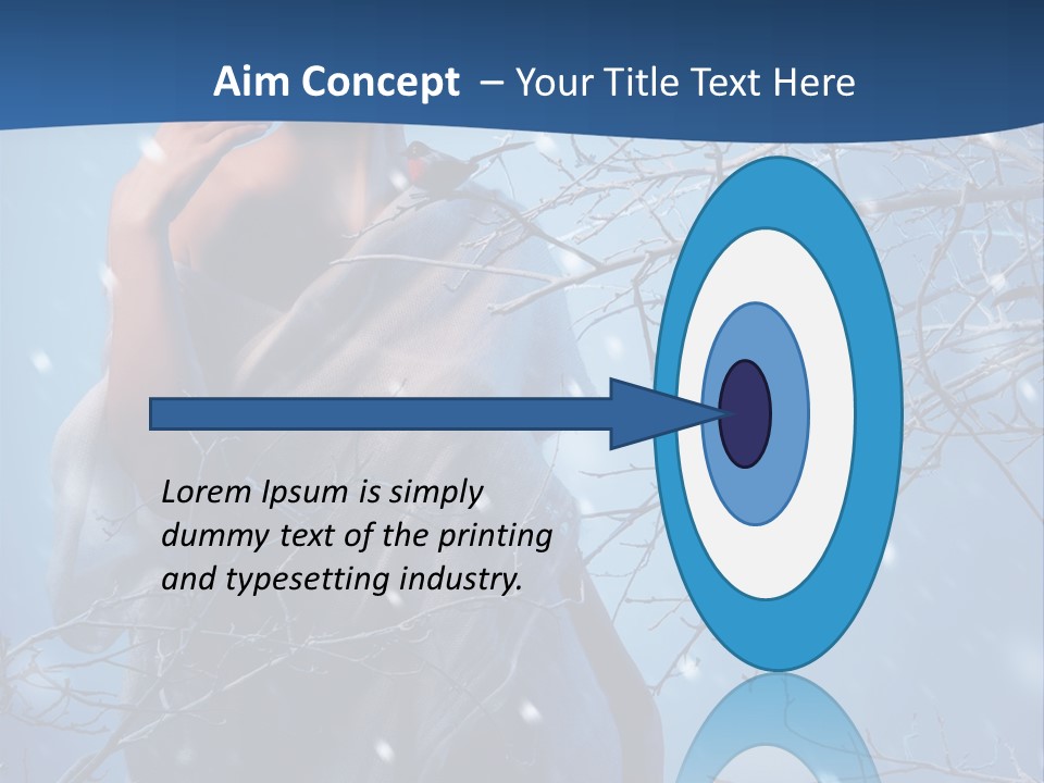 Christmas Snow Snowstorm PowerPoint Template