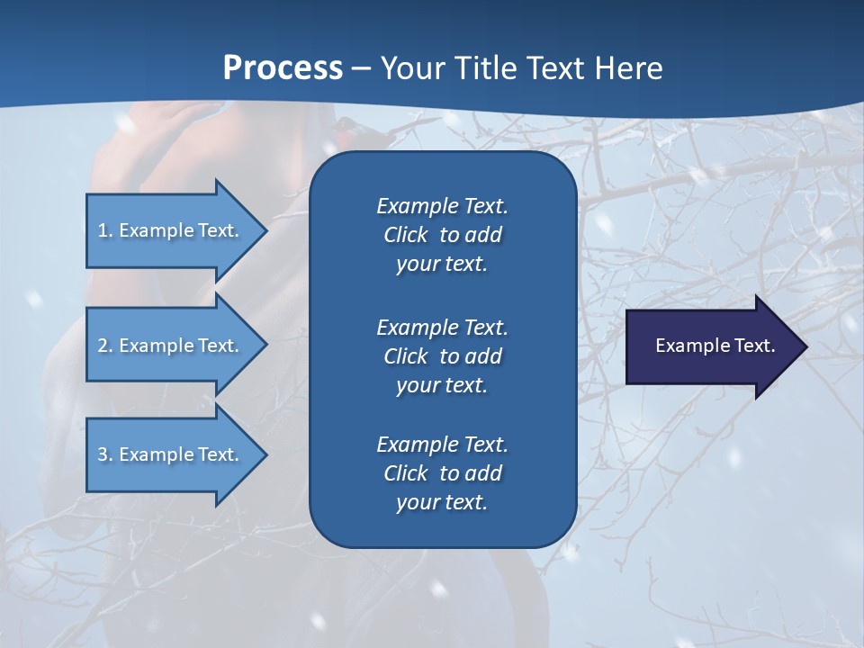 Christmas Snow Snowstorm PowerPoint Template