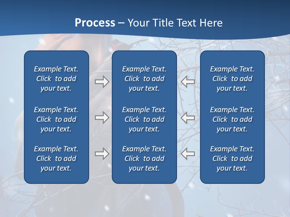 Christmas Snow Snowstorm PowerPoint Template