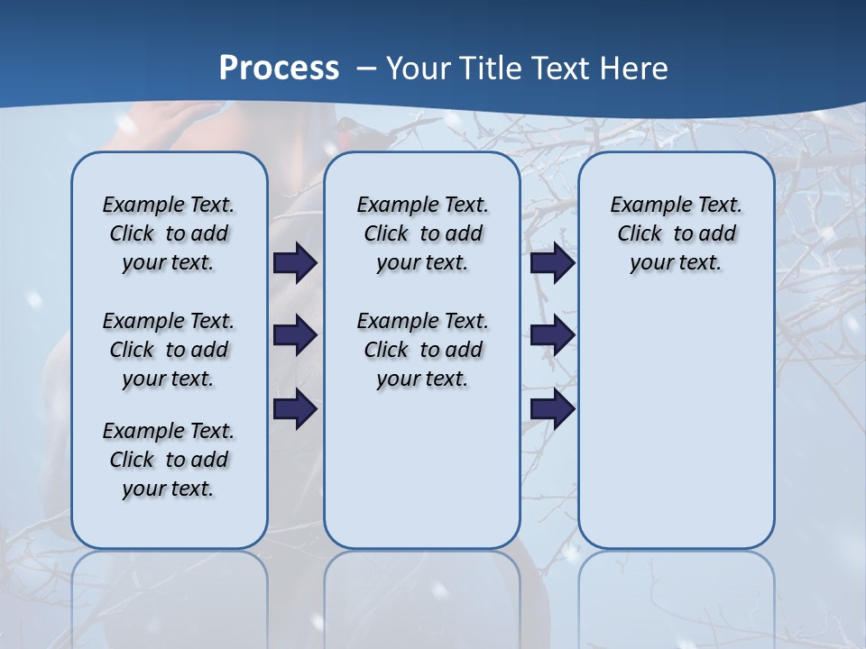 Christmas Snow Snowstorm PowerPoint Template