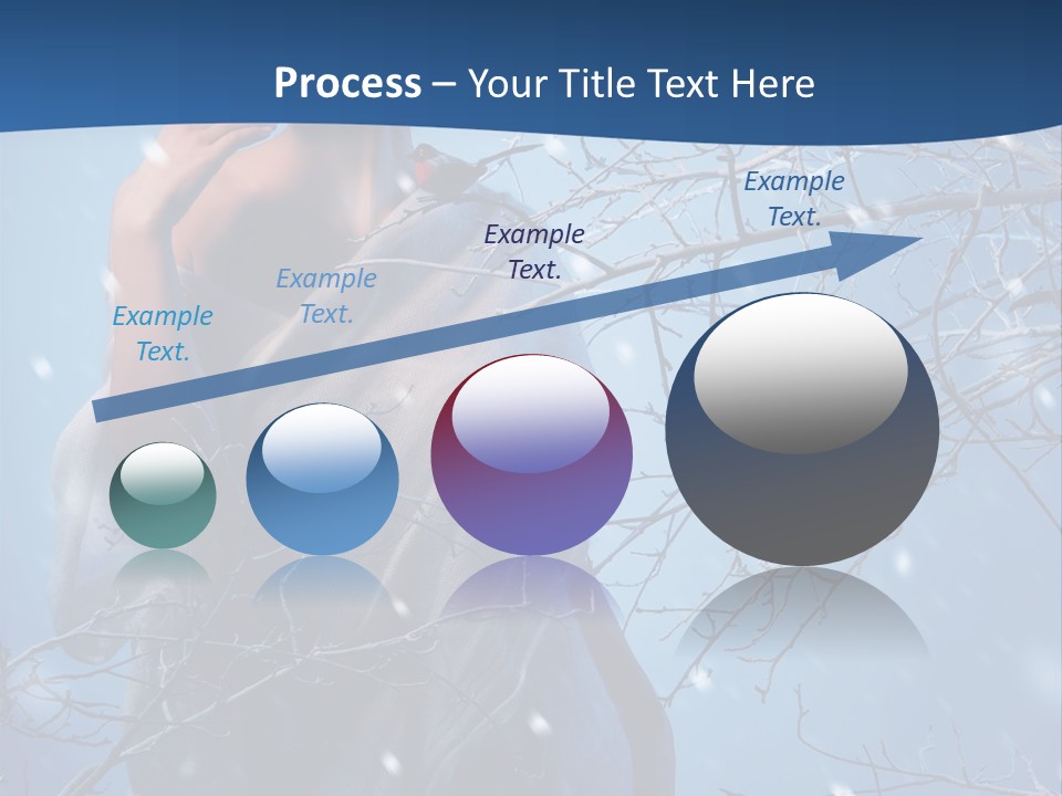 Christmas Snow Snowstorm PowerPoint Template
