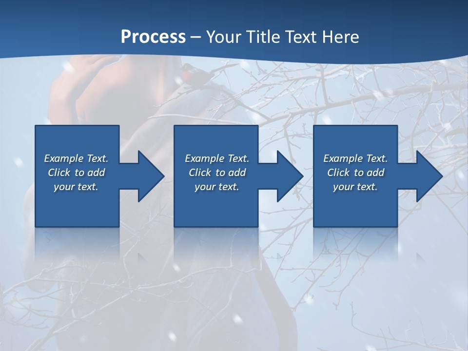 Christmas Snow Snowstorm PowerPoint Template
