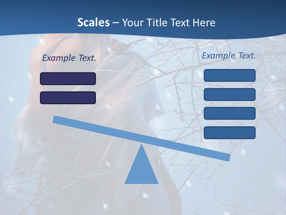 Christmas Snow Snowstorm PowerPoint Template