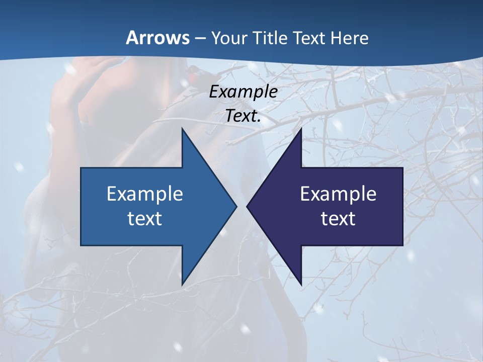 Christmas Snow Snowstorm PowerPoint Template